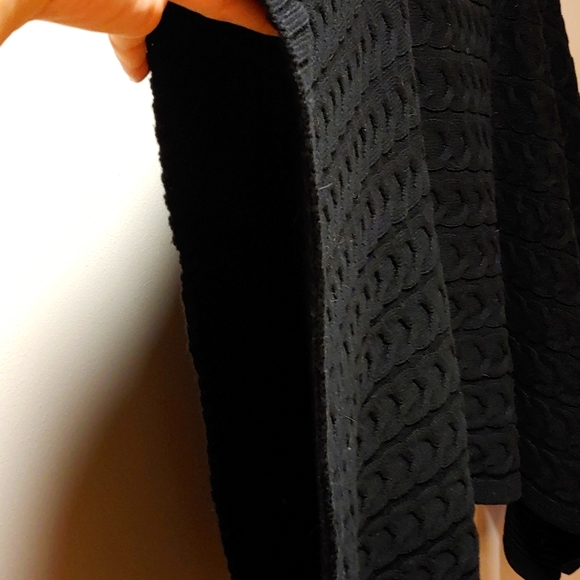 New Lands' End Merino Wool Blend Poncho Sweater - Picture 8 of 11